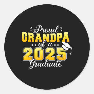 Sticker Rond Parti De Graduation Fière Grand-Père D'Un Cl De 20
