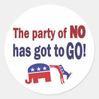 Sticker Rond Parti du Non