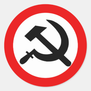 Sticker Rond Parti national bolchevik, Colombie Politique