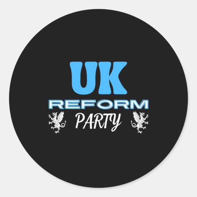 Sticker Rond Parti réformiste britannique (Devant)