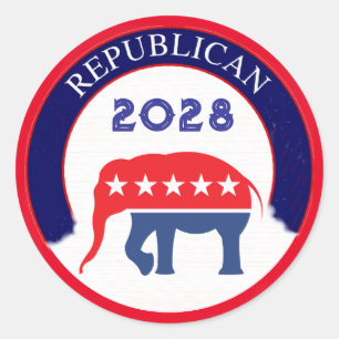 Sticker Rond Parti républicain 2028