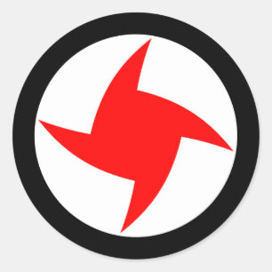 Sticker Rond Parti social-nationaliste syrien, drapeau syrien