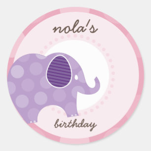 Sticker Rond PARTICIPANTS :: éléphant 7