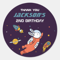 Partie Anniversaire de enfant de l'astronaute Bunn