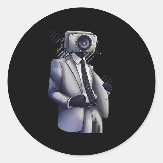 Sticker Rond Partie de jeu vidéo (Devant)