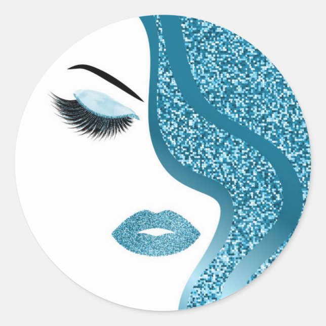 Sticker Rond Parties scintillant (Devant)