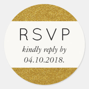 Sticker Rond Parties scintillant d'or, Étincelante, Parties sci