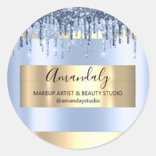 Sticker Rond Parties scintillant maquillage Artiste Boutique en