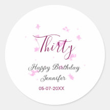 Parties scintillant rose de trente ans étoiles noi