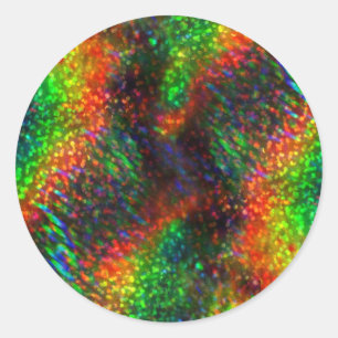Sticker Rond Parties scintillantes intelligentes olographes