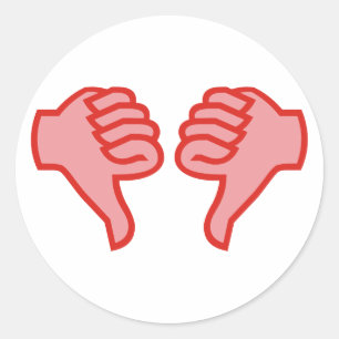 Sticker Rond Pas d'accord