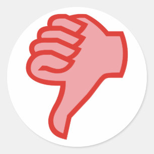 Sticker Rond Pas d'accord