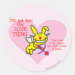 Sticker Rond Pas dans la chose d'amour