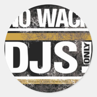Sticker Rond Pas d'autocollant rond Wack DJs