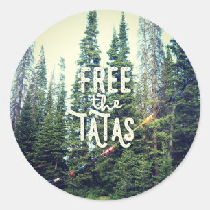 Sticker Rond Pas De Bras Autorisés Dans La Forêt