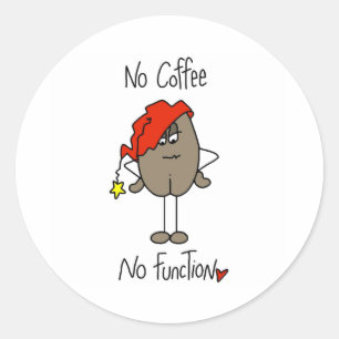 Sticker Rond Pas de café Pas de fonction