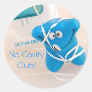 Sticker Rond Pas de Cavity Club !