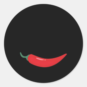 Sticker Rond Pas de chaleur Pas de nourriture épicée