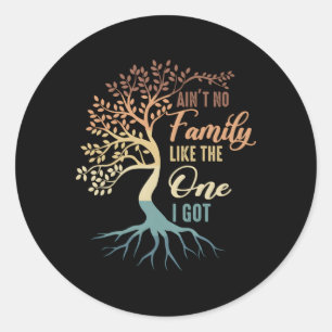 Sticker Rond Pas De Famille Comme Celle Que J'Ai Vacances En Fa