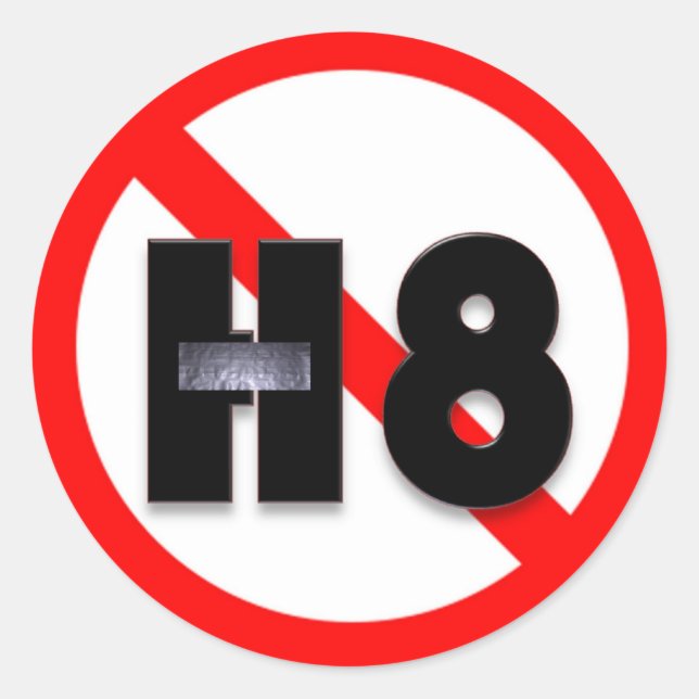 Sticker Rond Pas de haine (Devant)