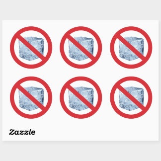 Sticker Rond Pas de ICE