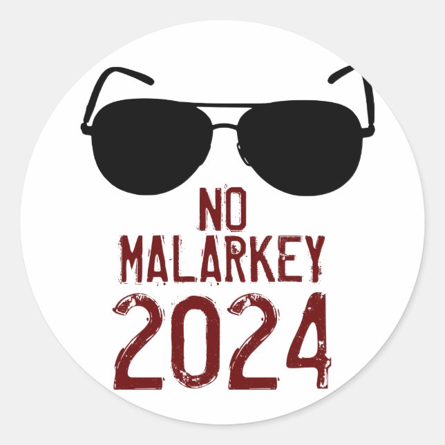 Sticker Rond Pas de Malarkey 2024 (Devant)