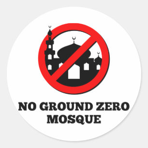 Sticker Rond Pas de Mosquée zéro