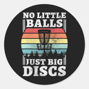 Sticker Rond Pas de petits mais de grands disques, disc golf dr
