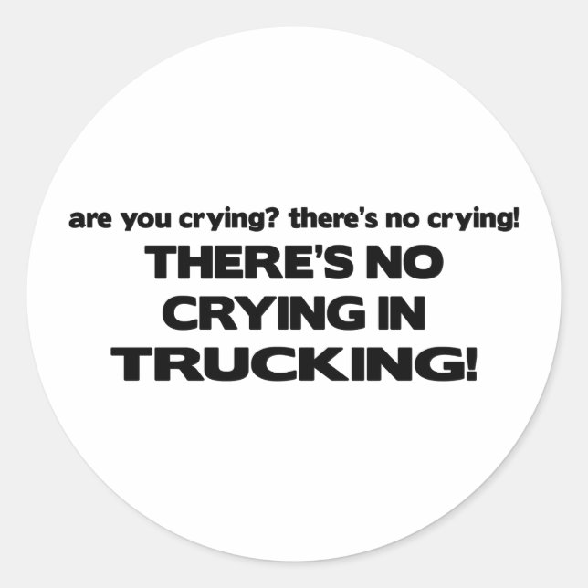 Sticker Rond Pas de plis dans le camionnage (Devant)