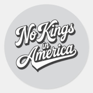 Sticker Rond Pas de rois en Amérique