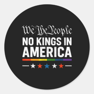 Sticker Rond Pas De Rois En Amérique Patriotique Lgbt Pride Tra