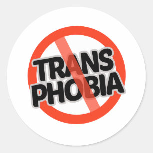 Sticker Rond Pas de transphobie