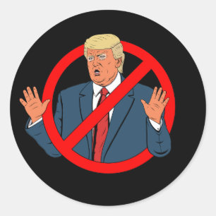 Sticker Rond Pas de Trump