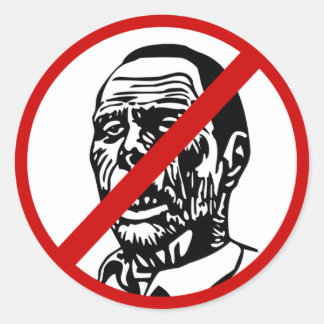 Sticker Rond Pas de zombies