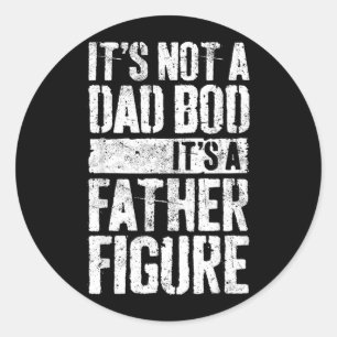 Sticker Rond Pas un corps de papa, un t-shirt de figure paterne