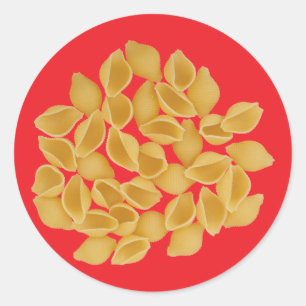 Sticker Rond Pasta Shells