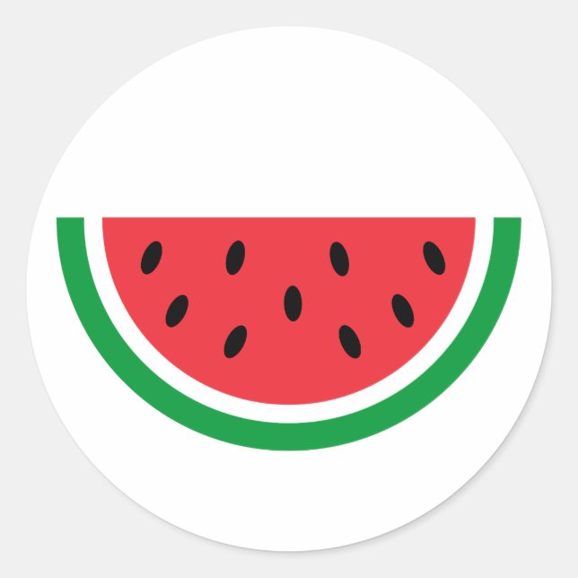 Sticker Rond Pastèque de Palestine (Devant)