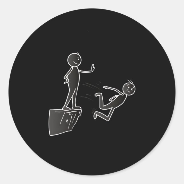 Sticker Rond Pat Sur Le Dos (Devant)