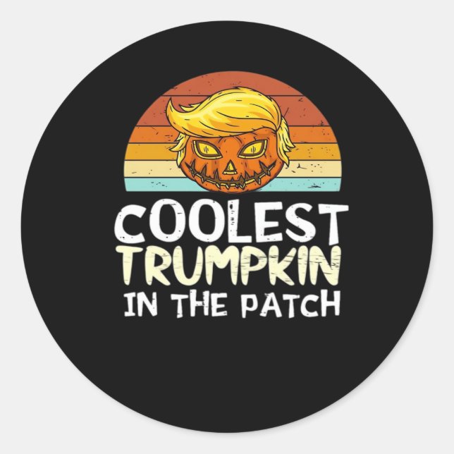 Sticker Rond Patch de Trumpkin le plus frais (Devant)