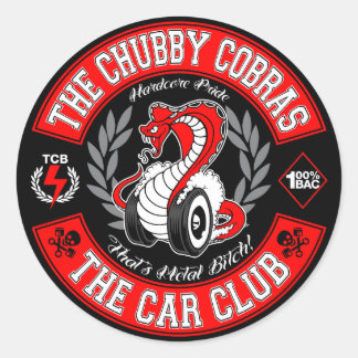 Sticker Rond Patch rouge 3"