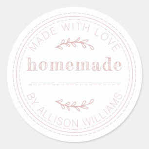 Sticker Rond Pâte Rustique Fait Maison De Produits Pâtisés Conf