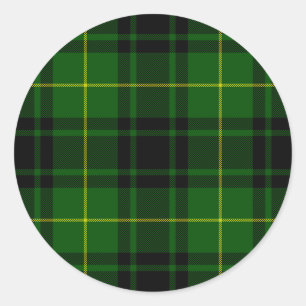 Sticker Rond Pâte verte de tartan MacArthur