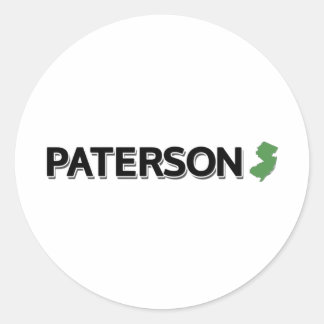 Sticker Rond Paterson, New Jersey
