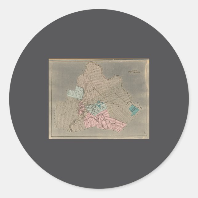 Sticker Rond Paterson New Jersey _1  (Devant)