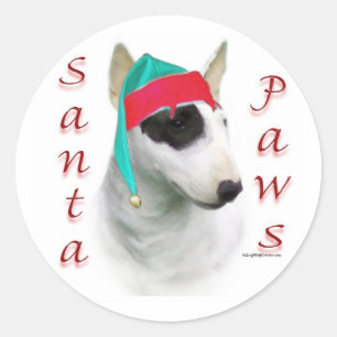 Sticker Rond Pâtes Père Noël Taureau Miniature