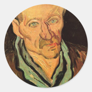 Sticker Rond Patient à l'hôpital Saint-Paul par Vincent van Gog