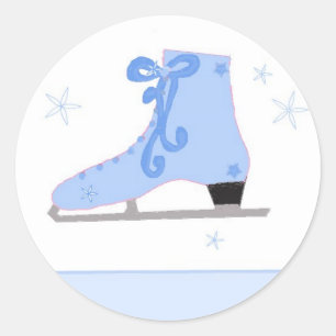 Sticker Rond Patinage sur glace