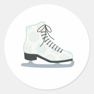 Sticker Rond Patinage sur glace