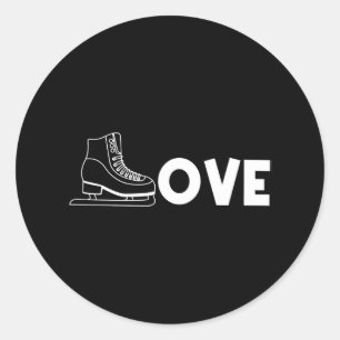 Sticker Rond Patinage Sur Glace cool Pour Patinage De Vitesse F