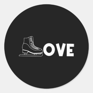 Sticker Rond Patinage Sur Glace cool Pour Patinage De Vitesse F